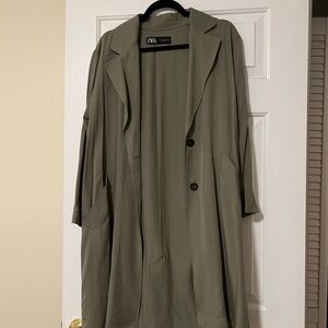 Zara Women's Khaki Trench Coat